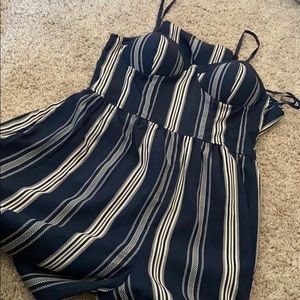 Padded pants romper